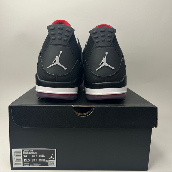 Nike Air Jordan 4 Retro Golf “Bred” 2023 - Picture 4 of 4